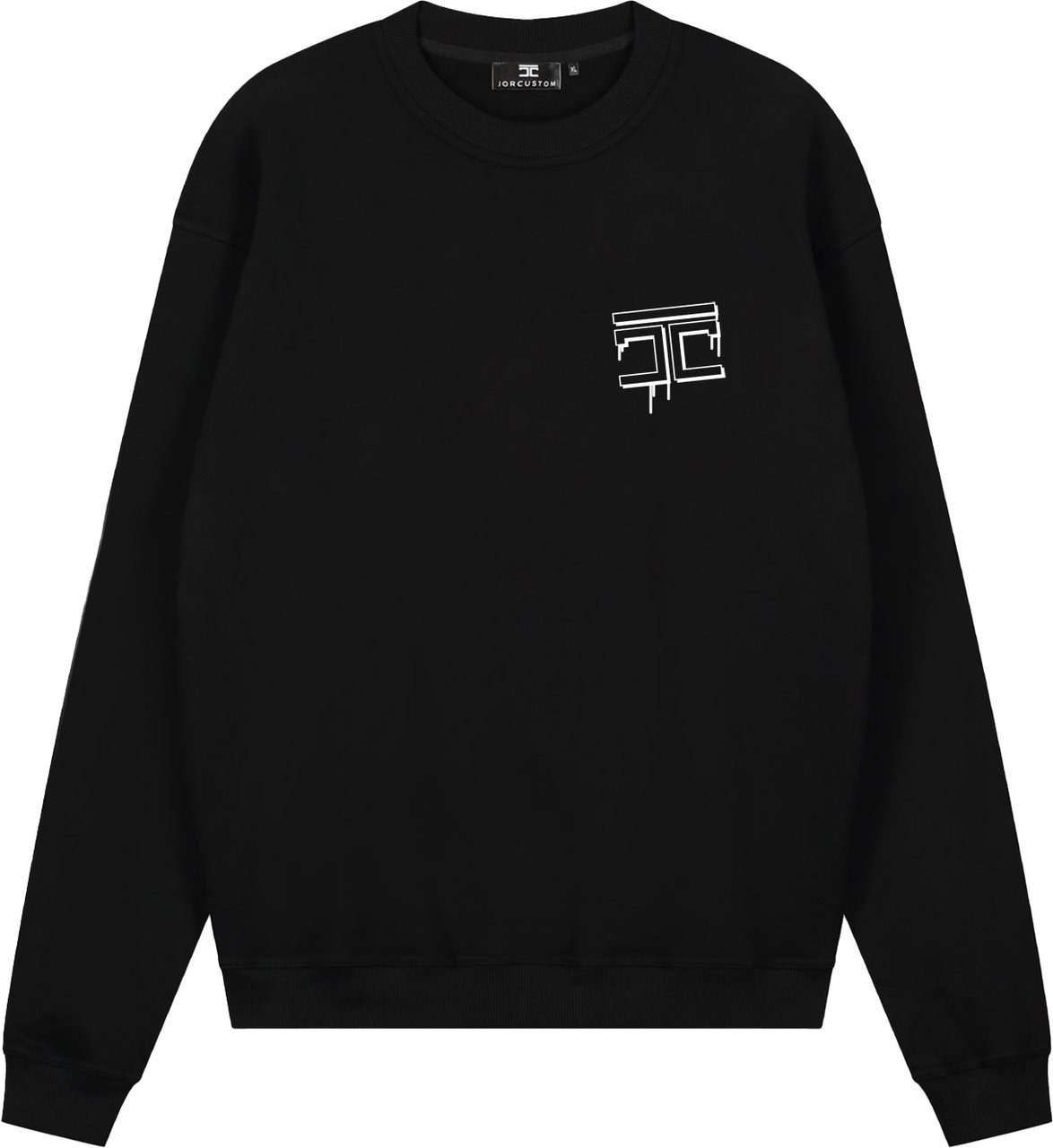 JORCUSTOM Bubble Crewneck Sweater Black Zwart