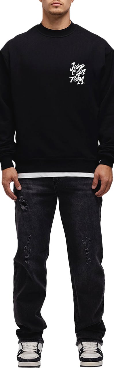 JORCUSTOM Forever Crewneck Sweater Black Zwart