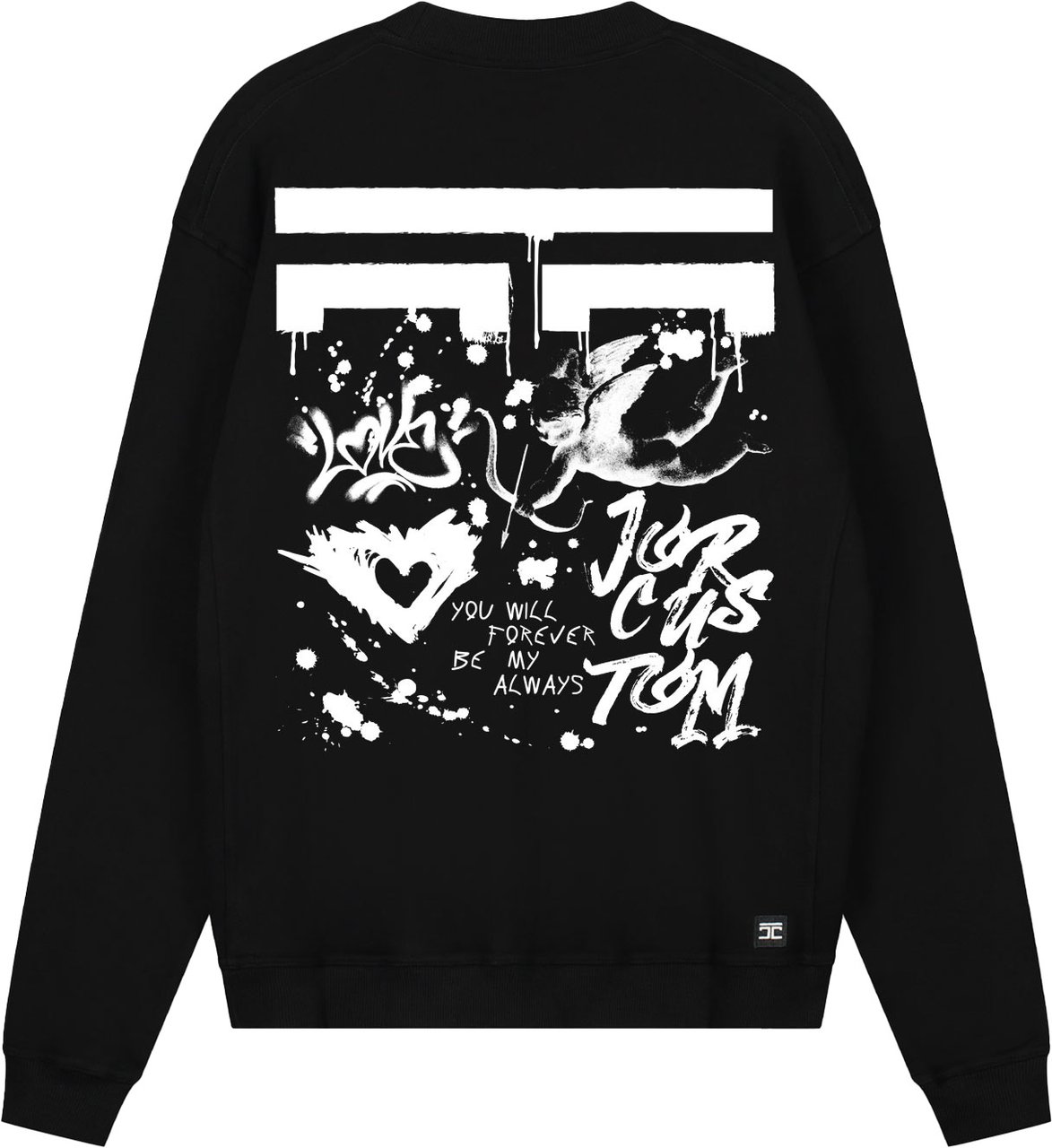 JORCUSTOM Forever Crewneck Sweater Black Zwart