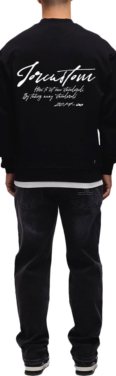 JORCUSTOM NewStandards Crewneck Sweater Black Zwart