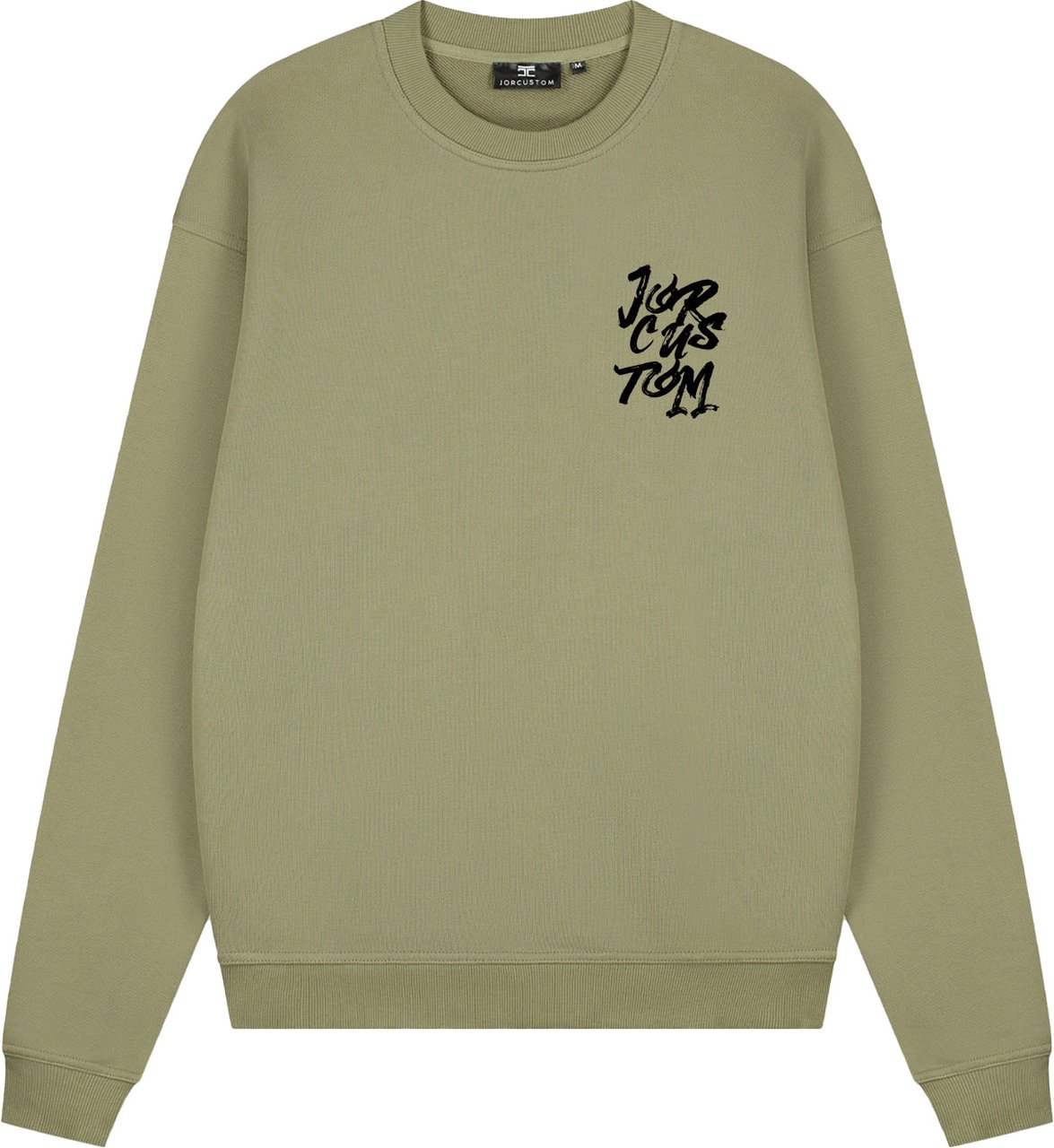 JORCUSTOM Forever Crewneck Sweater Olive Groen