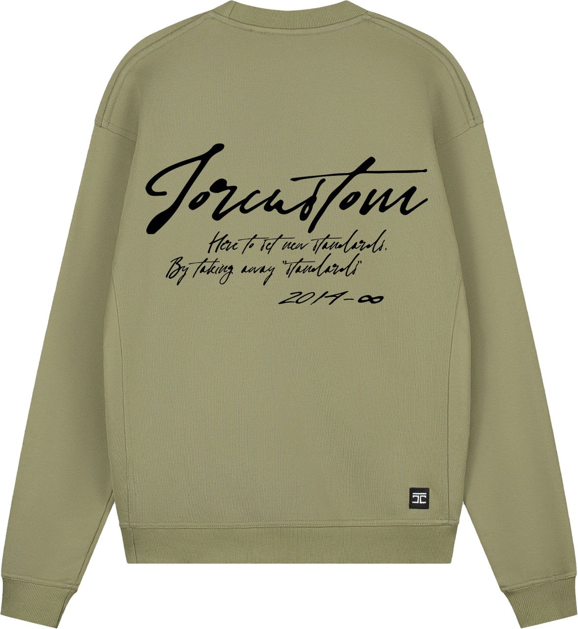 JORCUSTOM NewStandards Crewneck Sweater Olive Groen