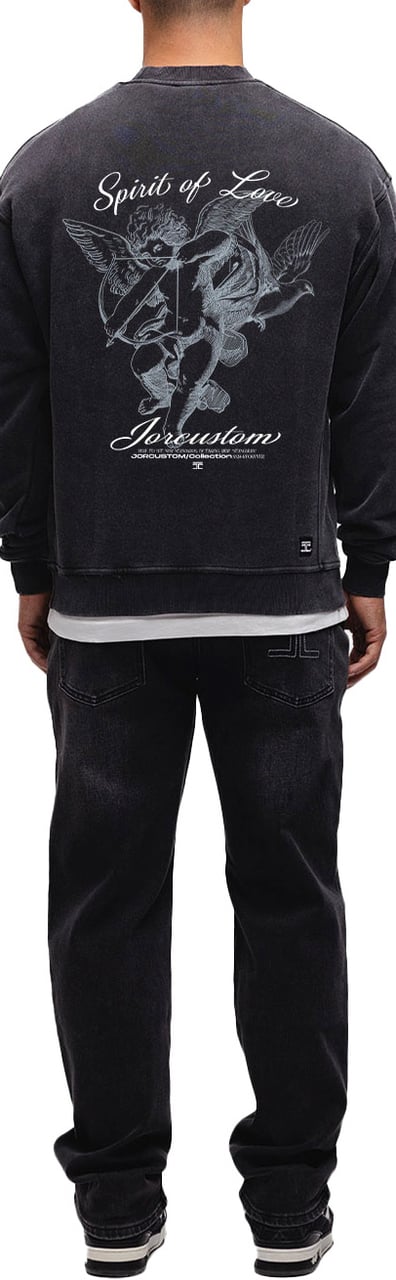 JORCUSTOM SpiritOfL Crewneck Sweater AcidGrey Grijs
