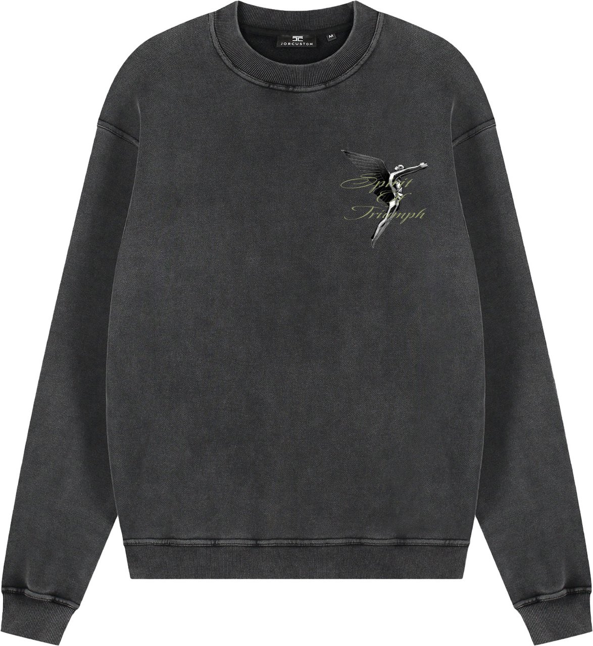 JORCUSTOM Triumph Crewneck Sweater AcidGrey Grijs