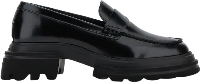 HOGAN Flat Shoes Black Zwart