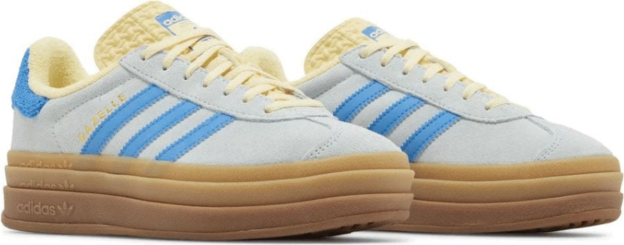 Adidas Adidas Gazelle Bold Almost Blue Yellow Blauw