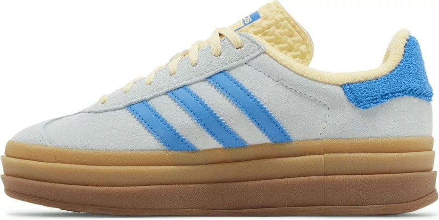 Adidas Adidas Gazelle Bold Almost Blue Yellow Blauw