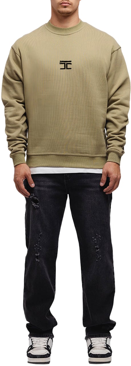 JORCUSTOM Artist Crewneck Sweater Olive Groen