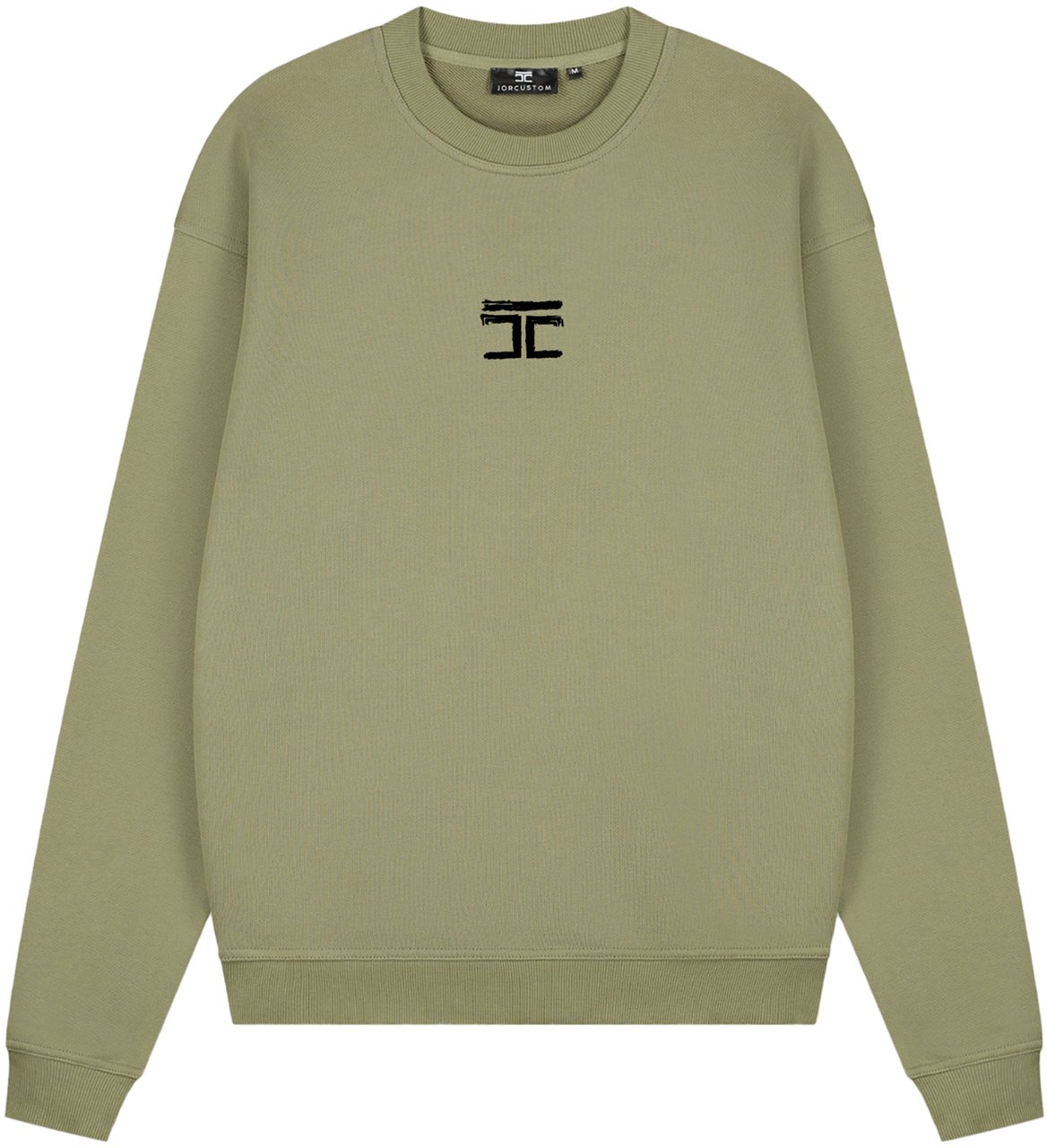 JORCUSTOM Artist Crewneck Sweater Olive Groen