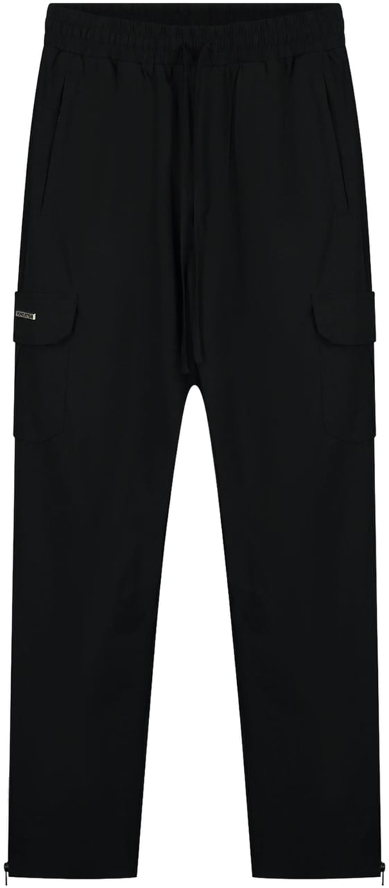 JORCUSTOM Cargo Zip Pants Black Zwart