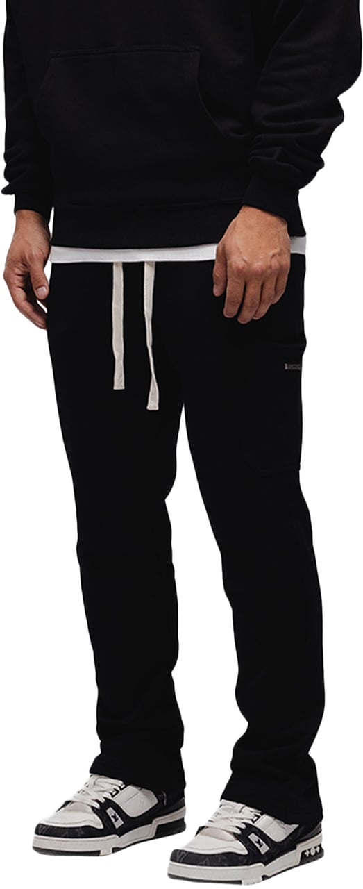 JORCUSTOM Cargo Jogger Straight Black Zwart