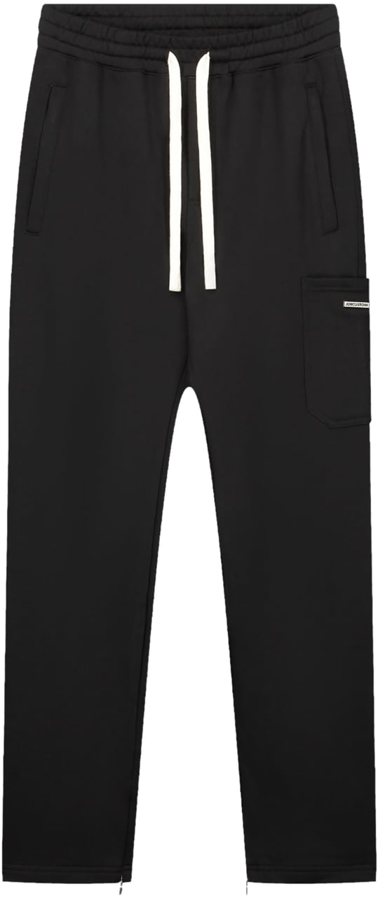 JORCUSTOM Cargo Jogger Straight Black Zwart