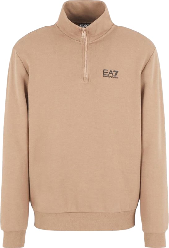 EA7 Quarter Zip sweater beige bruin Bruin