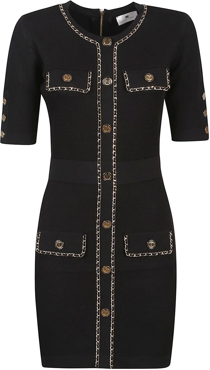 Elisabetta Franchi Dresses Black Zwart