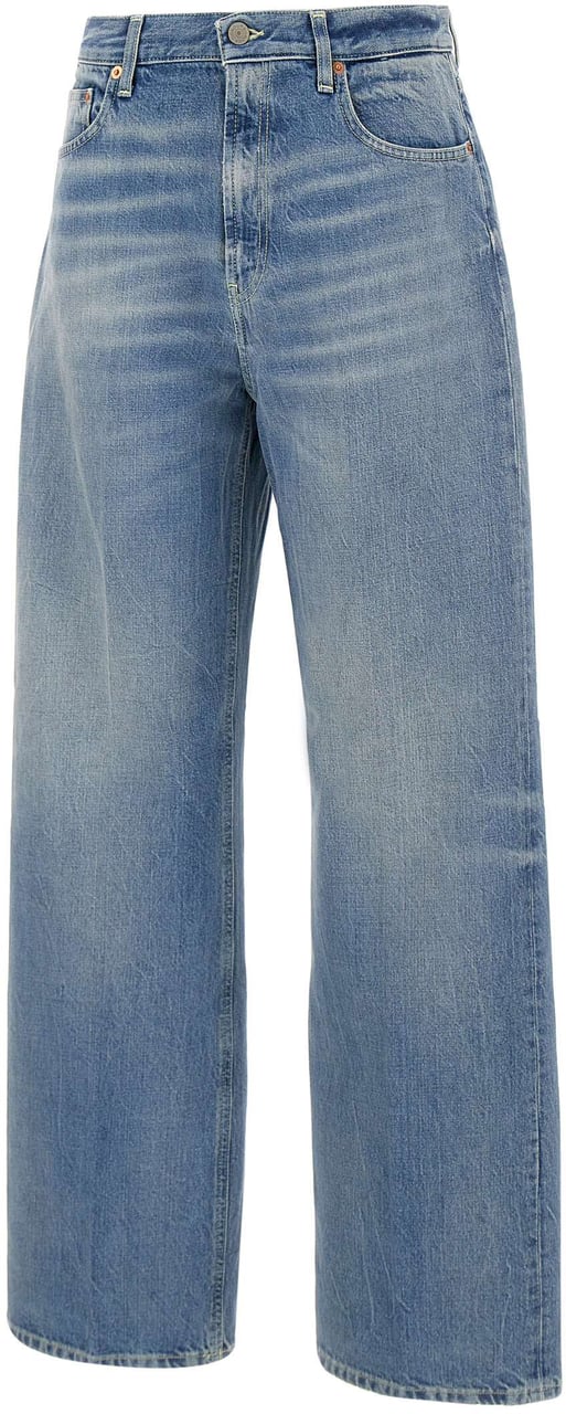 Dondup Wide Leg Jeans 'Francine' Blauw