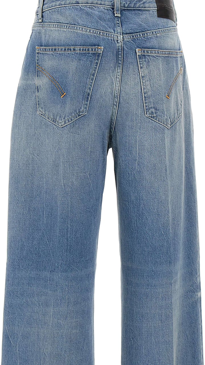 Dondup Wide Leg Jeans 'Francine' Blauw