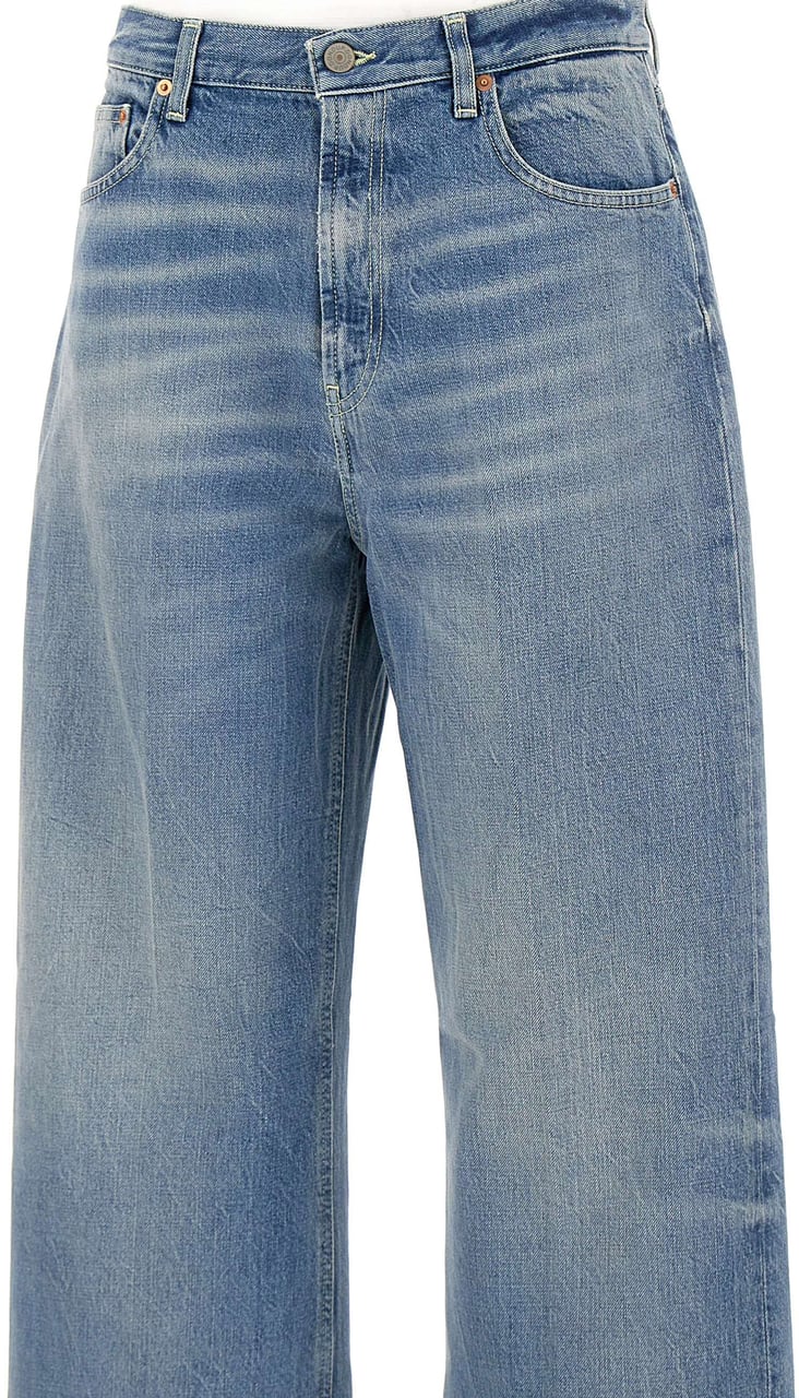 Dondup Wide Leg Jeans 'Francine' Blauw