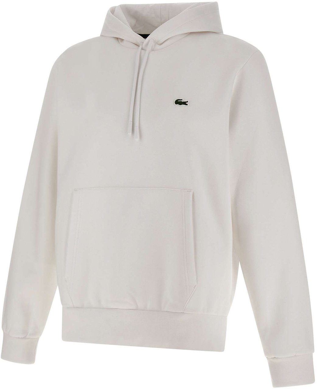 Lacoste Heren Fleece Hoodie Wit