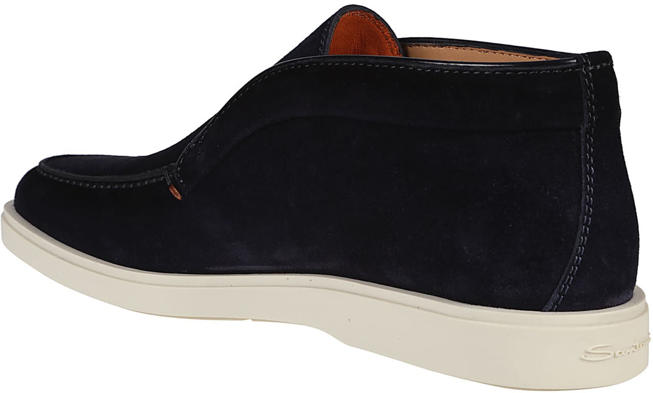 Santoni Digits Slip-on Loafers Blue Blauw