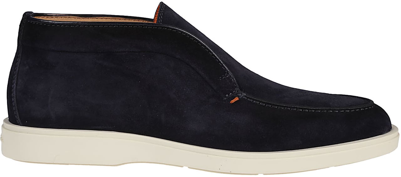 Santoni Digits Slip-on Loafers Blue Blauw
