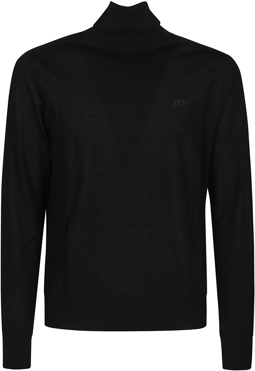 Dsquared2 Turtle Neck Sweater Black Zwart