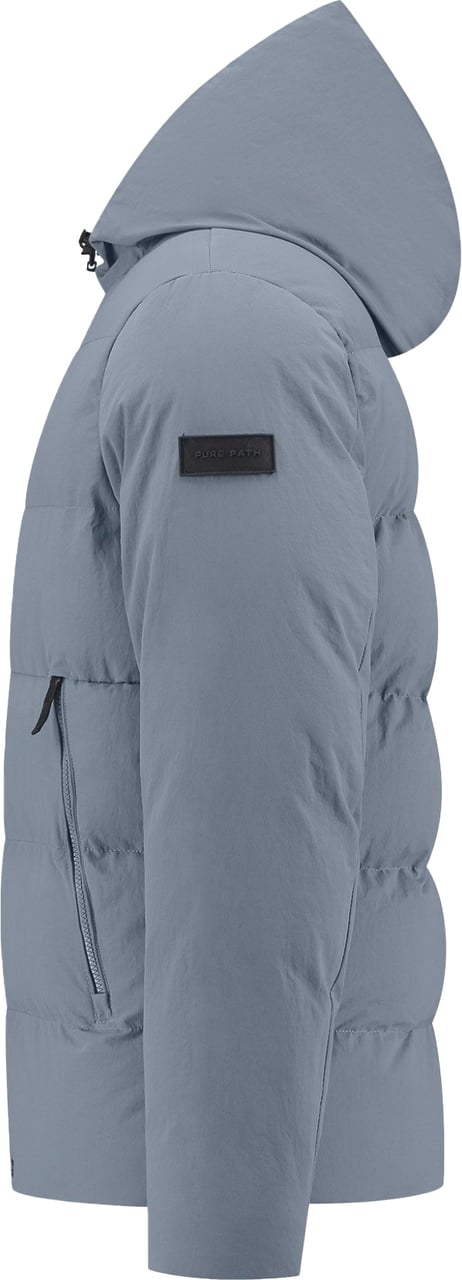 Pure Path Active wear Hooded Padded Blauw