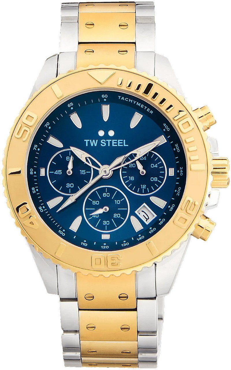 TW Steel TW Steel TWVA8 Vanceur Diver Staal Gp 42mm Zilver