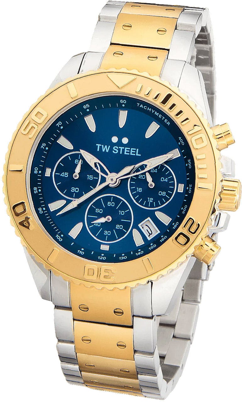 TW Steel TW Steel TWVA8 Vanceur Diver Staal Gp 42mm Zilver