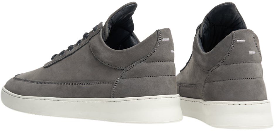 Filling Pieces Low Top Ripple Nubuck Dark Grey Grijs