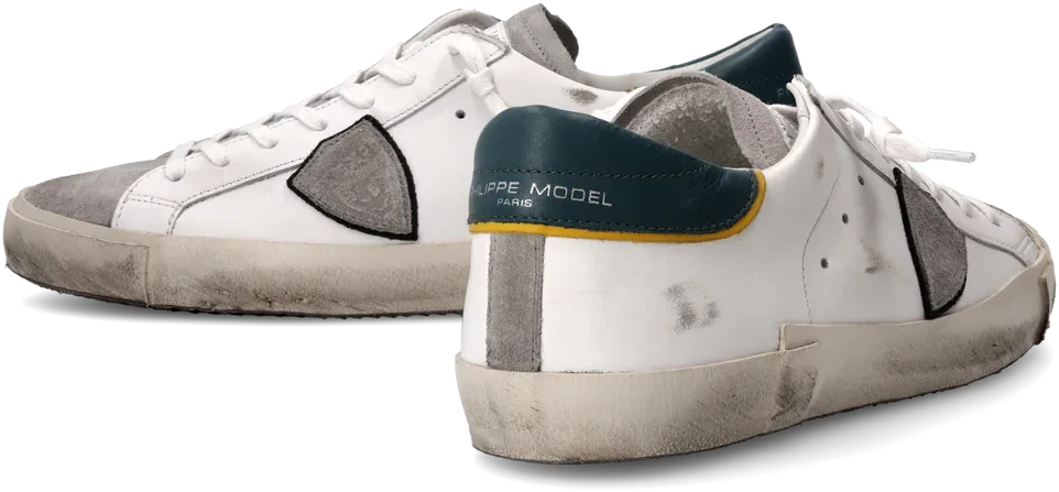 Philippe Model Heren PRSX Sneaker Wit Wit