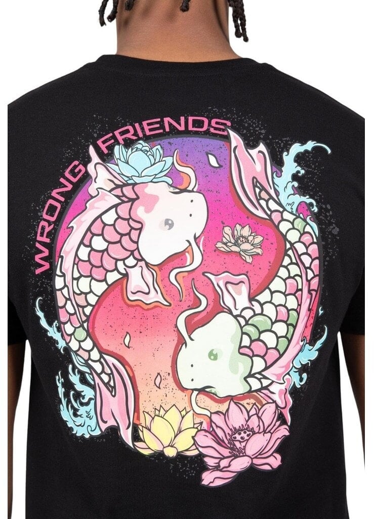 Wrong Friends TOKYO T-SHIRT - BLACK Zwart