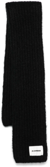 Jil Sander Pd Scarf Black Zwart