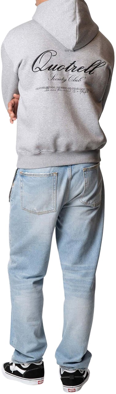 Quotrell Creators Zip Hoodie | Grey Melee/black Grijs