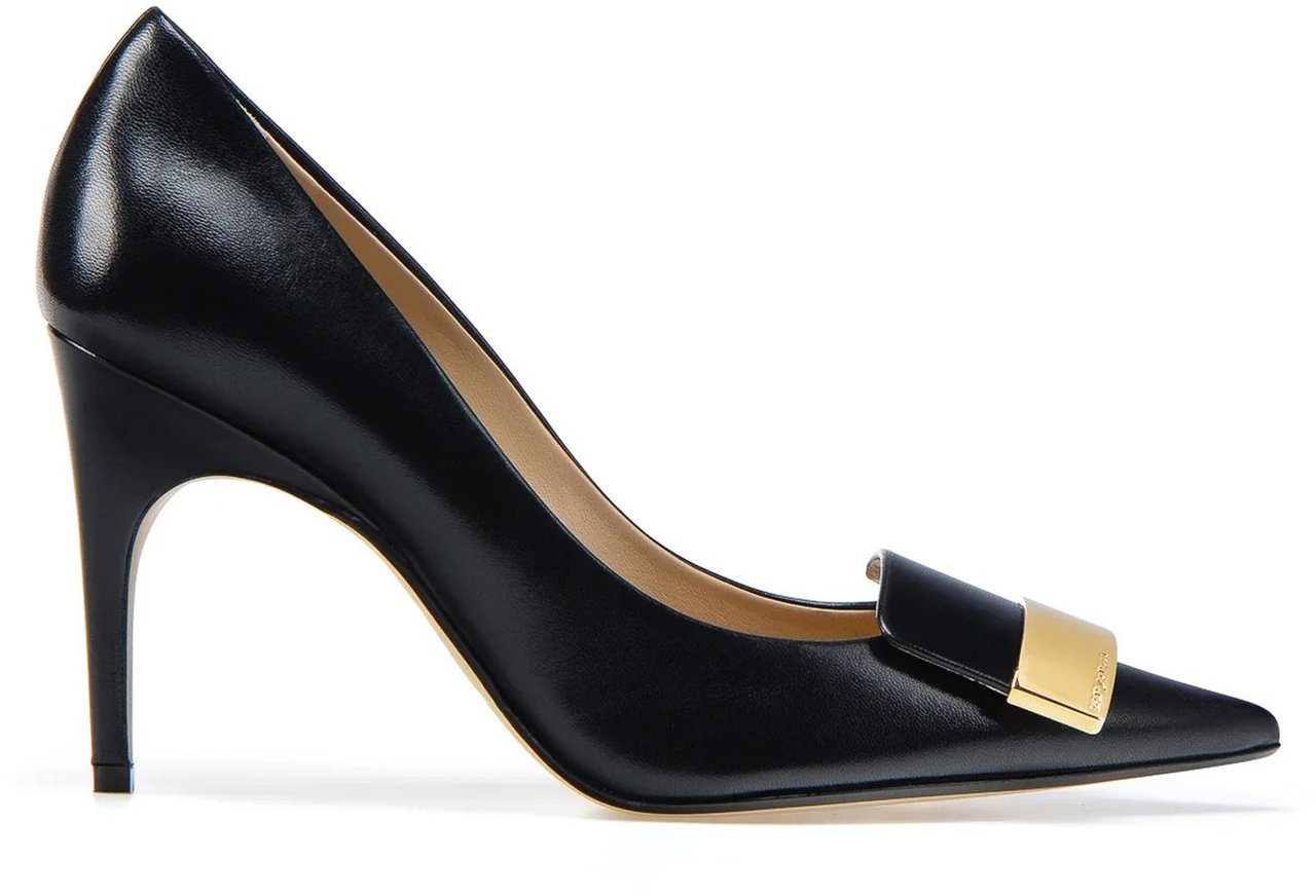 Sergio Rossi Sergio Rossi SR1 Leather Pumps Zwart