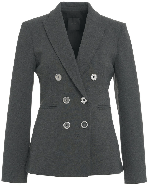 Pinko Double-breasted blazer 'Alexia' Grijs