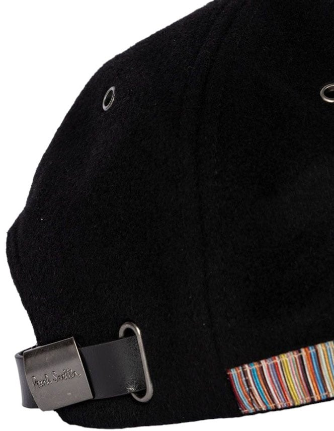 Paul Smith Casquette laineuse Bande Baya côté Noire M1A 987DT N086 79 Paul Smith Homme Femme Zwart