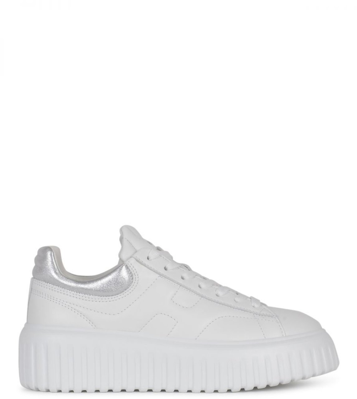HOGAN Flat Shoes E Bianco Argento Wit