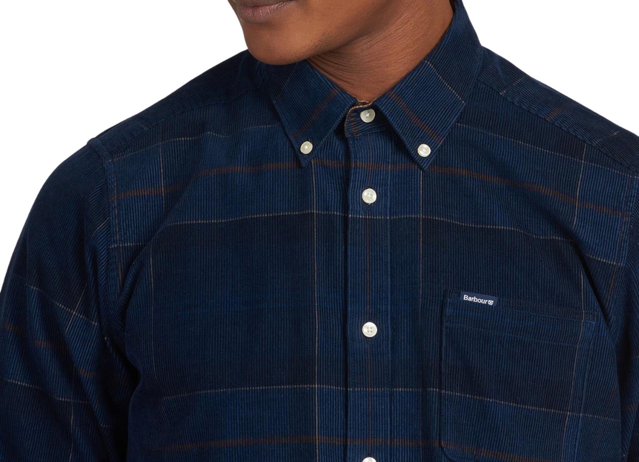 Barbour Shirts Blue Blauw