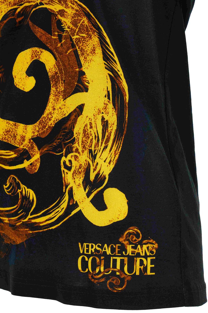 Versace Jeans Couture T-shirts And Polos Black Zwart