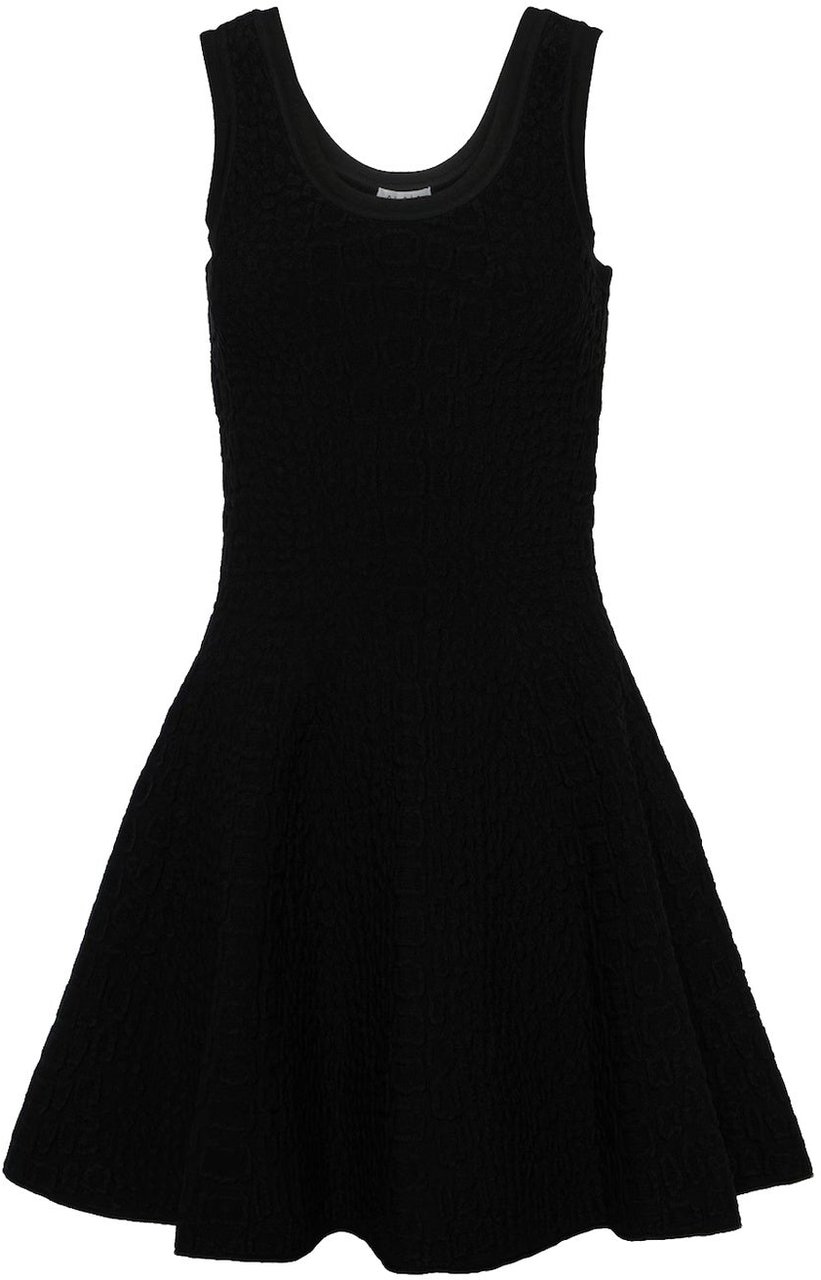 Alaïa Alaia Wool Pencil Skirt Zwart