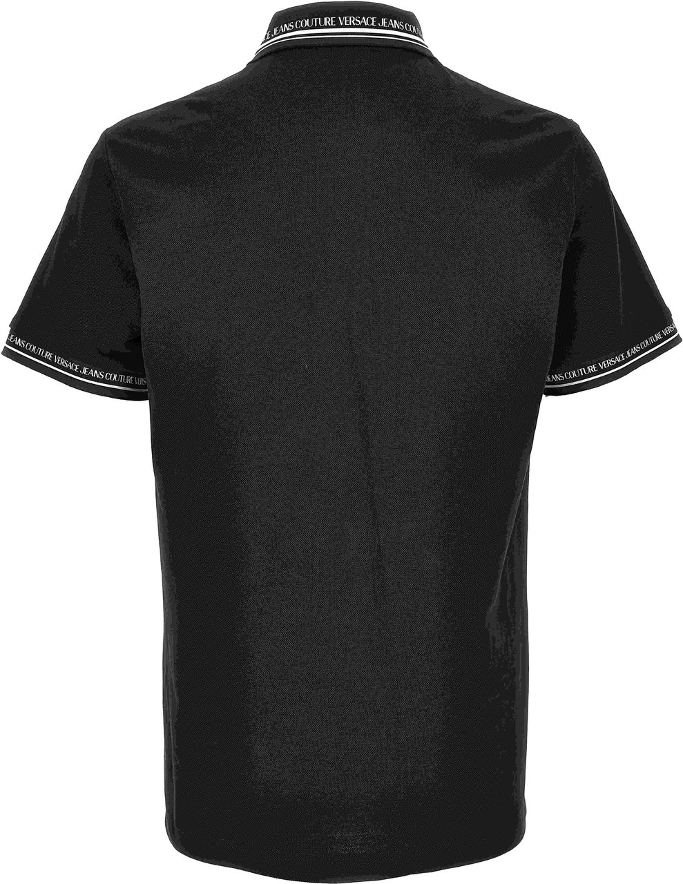 Versace Jeans Couture Versace Jeans Couture Poloshirt Monogram Black/White Zwart