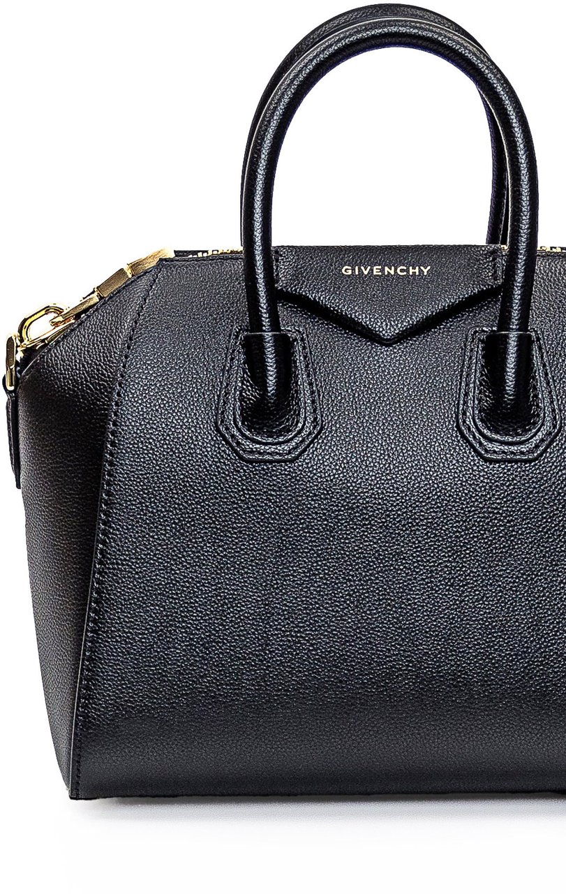 Givenchy Givenchy Black leather mini Antigona handbag Zwart