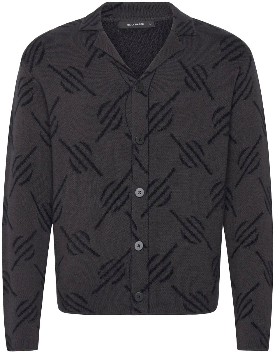 Daily Paper cardigan en tricot monogramme kirabo gilets Zwart