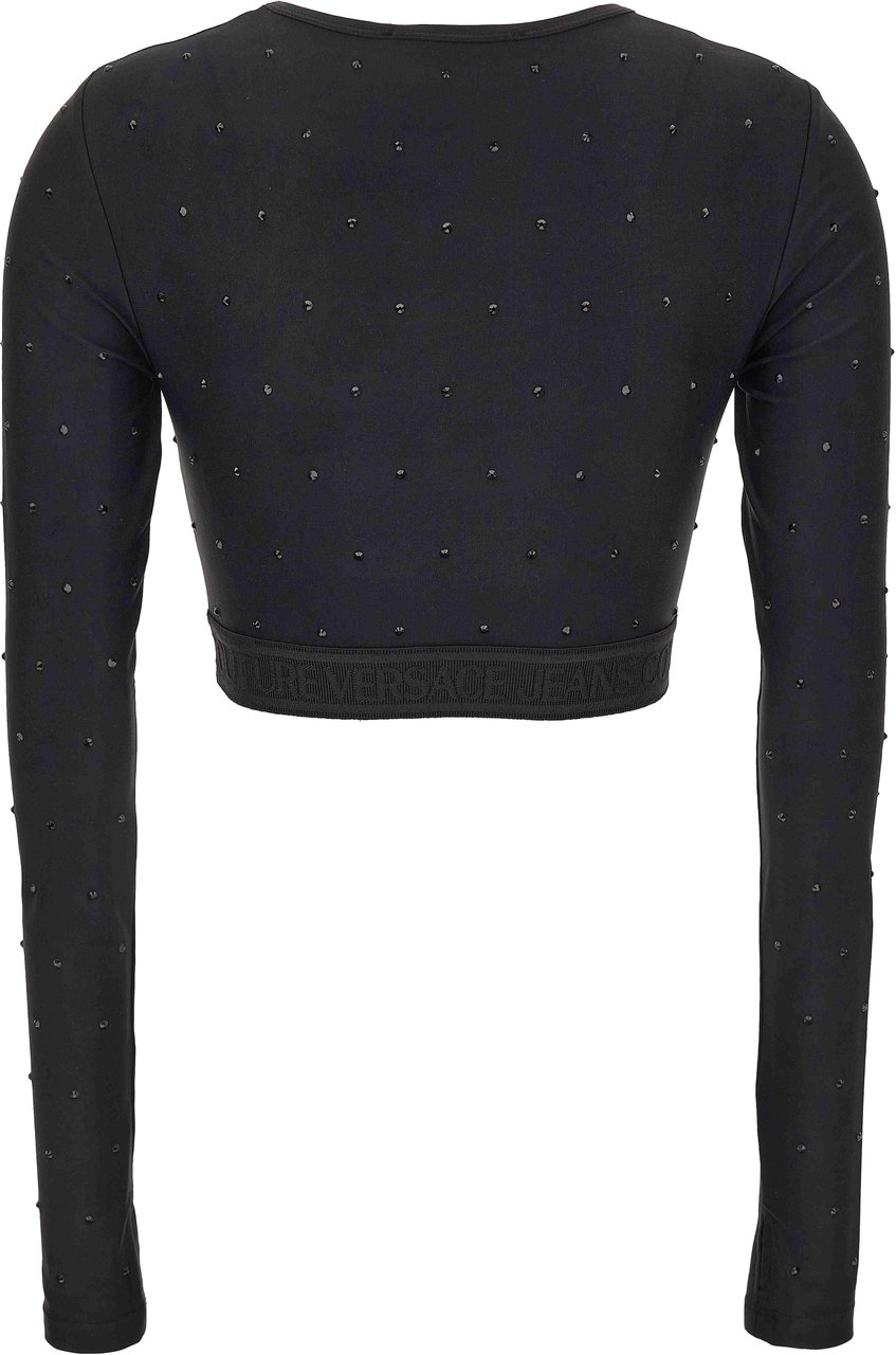 Versace Jeans Couture Crystals Top Zwart