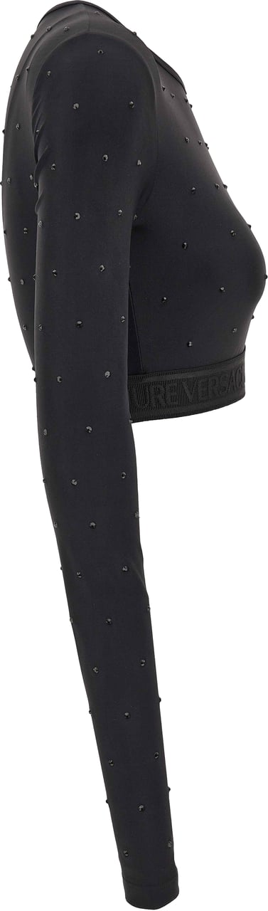 Versace Jeans Couture Crystals Top Zwart