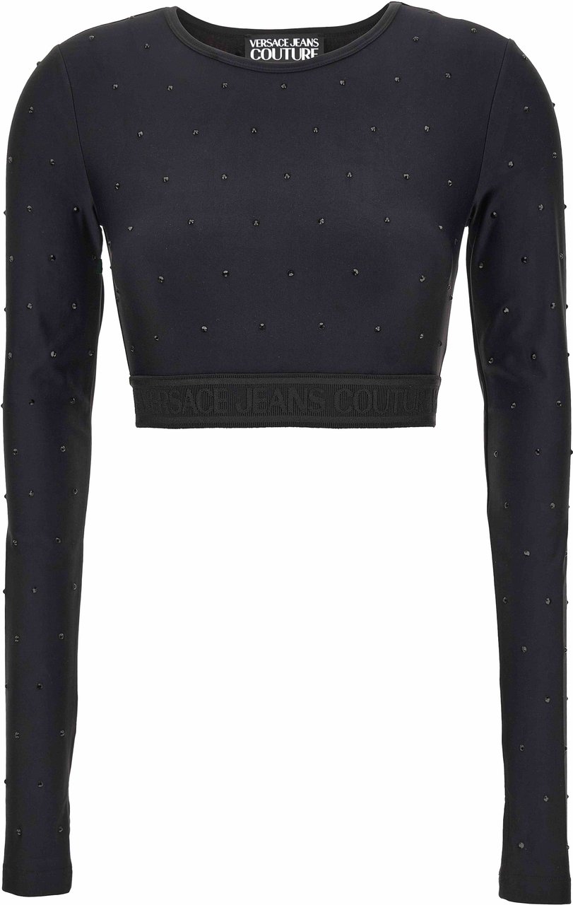 Versace Jeans Couture Crystals Top Zwart