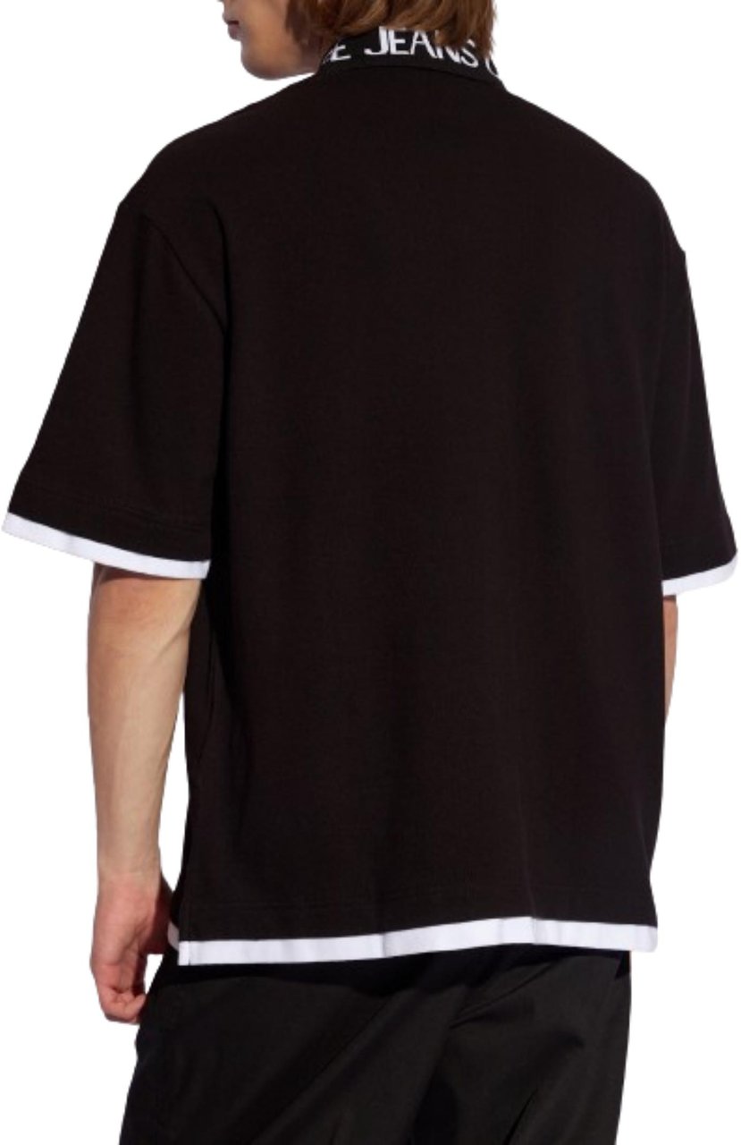 Versace Jeans Couture Versace Jeans Couture T-shirts And Polos Black Zwart