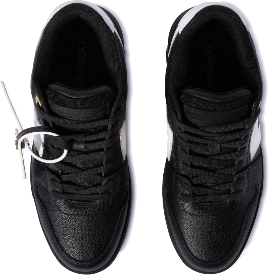 OFF-WHITE Off White Out Off Office Basket Leather Black Zwart