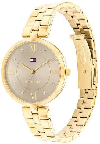 Tommy Hilfiger Tommy Hilfiger TH1782685 Horloge Dames Goudkleurig 34mm Goud