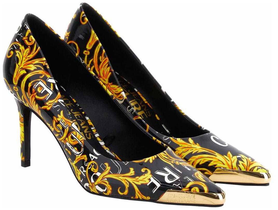 Versace Jeans Couture High Heel Shoes Black Zwart